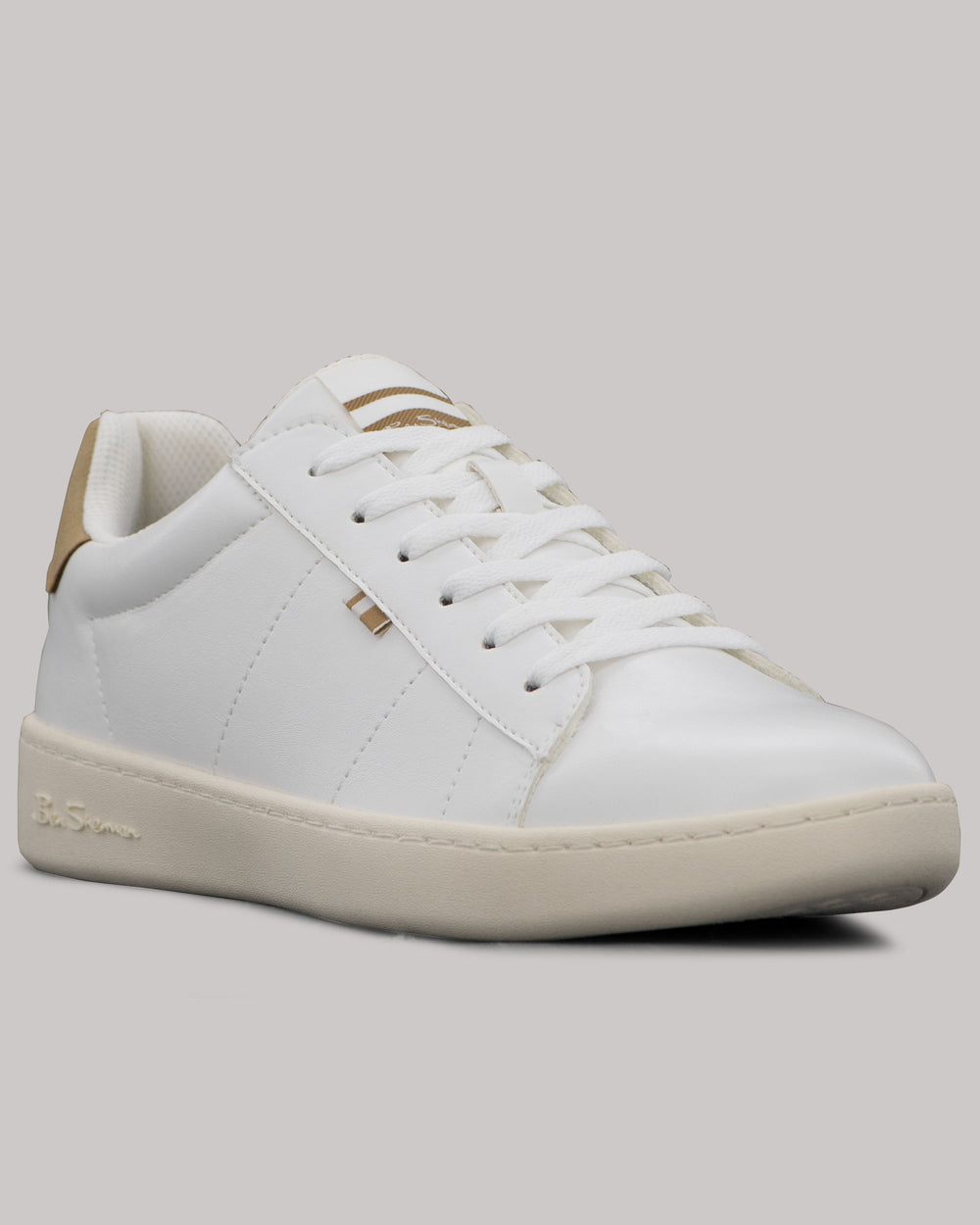 Basket Ben Sherman Hampton Blanche Marron | FQX-95182111